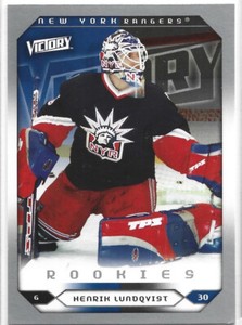 05-06 Upper Deck Victory Rookies Henrik Lundqvist #288