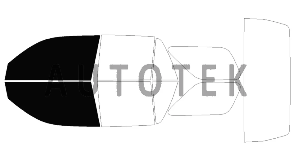 Película precortada ventanas delanteras de dos puertas cualquier tono % para Toyota 4Runner 2003-2009 Foto 2 de 4