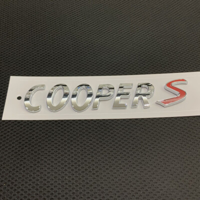 FOR MINI Cooper S Chrome Rear Trunk Emblem Badge Clubman R53 R56 F56 | eBay