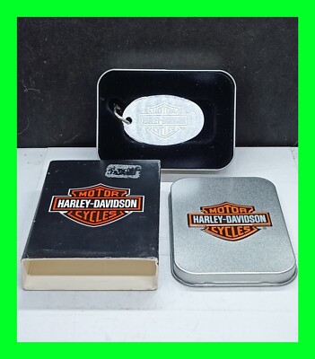 Harley Davidson Bar & Shield Zippo Key Ring MINT In Box Hard To Find 5400HD H199