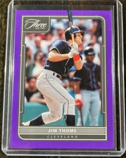 2022 Panini Three and Two JIM THOME Base Two Strike Purple Parallel #2/2 SP