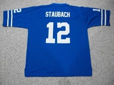 ROGER STAUBACH Unsigned Custom Dallas Old Blue Sewn New Football Jersey Sz S-3XL