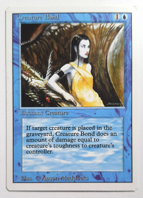  CREATURE BOND  REVISED 3.EDITION 1994  NM  BLUE  MAGIC  MTG Kreaturenbindung
