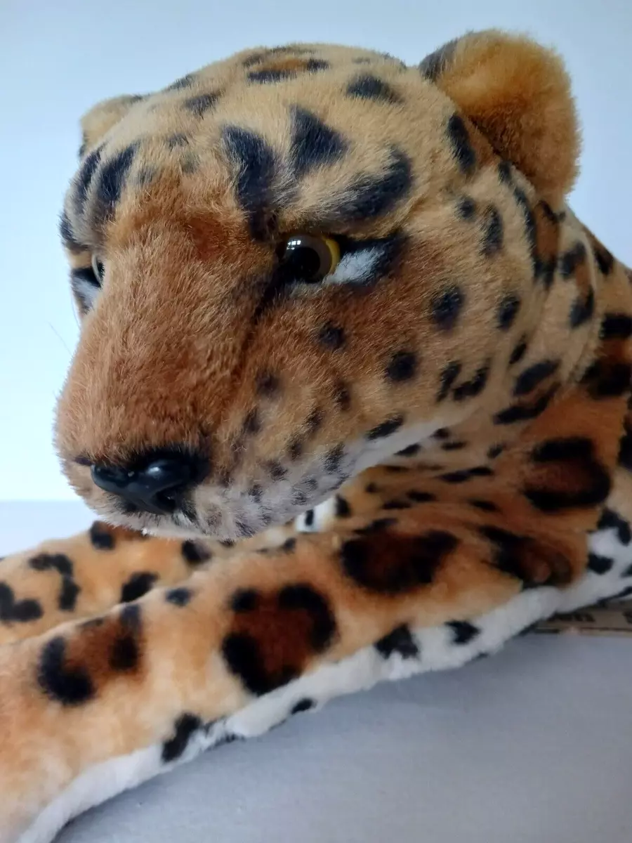 Kellytoy Large Realistic Leopard Jaguar Plush Stuffed Animal 30