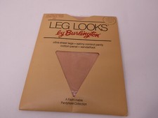 VTG Pantyhose Burlington Ultra Sheer Control Top 366 Leg Looks Crystal Beige M