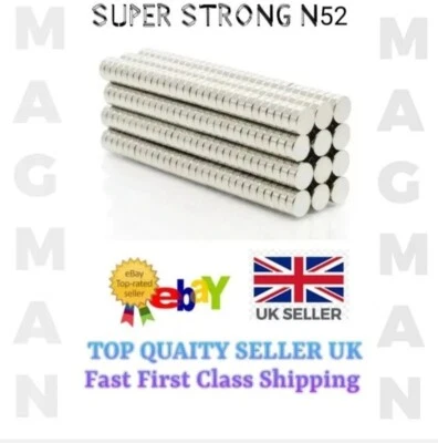Magnets 5-10mm Strong Various Sizes DIY Industrial Small Disc Magnet UK STOCK