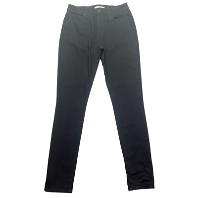 Levi's 721 Premium High Rise Skinny Jeans Black Denim W33 Fits 30'' Chore Grunge