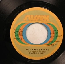 Soul Nm! 45 Sharon Ridley - Stay A While With Me / When A Woman Falls In Love On
