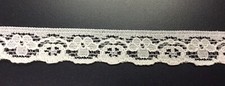 WHITE LACE EDGING- 3/4"W--- 5 1/2 YARDS
