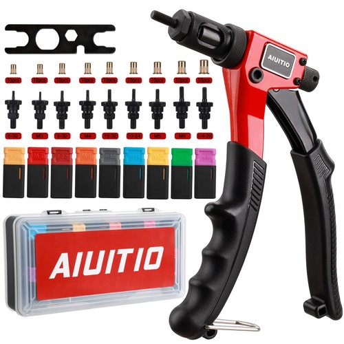 AIUITIO 8" Rivet Nut Tool, Rivnut Tool Kit with 9 8 inch rivet nut tool  - Foto 1 di 6