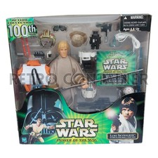 STAR WARS Kenner Hasbro - POTJ Luke Skywalker Deluxe 100th Figurine 12"...