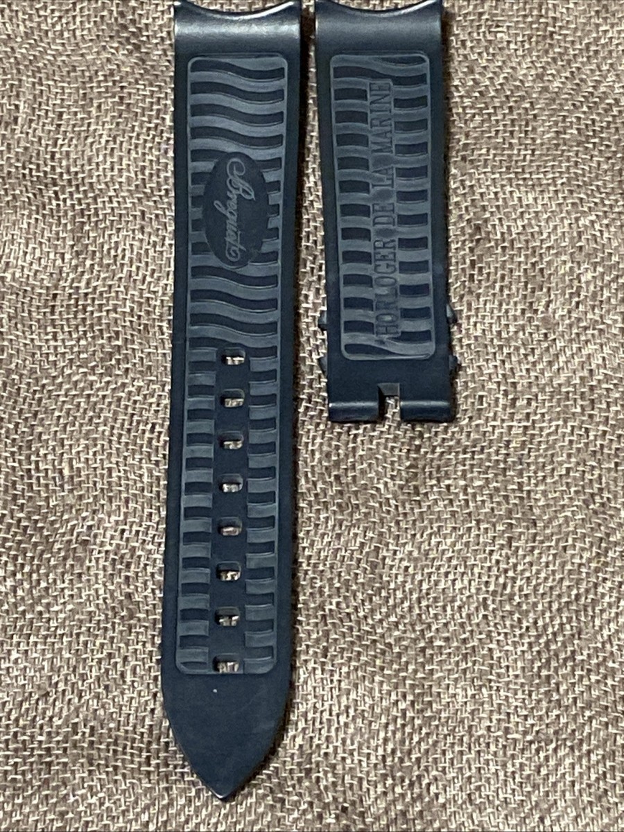 BREGUET MARINE 20 / 18 MM NAVY RUBBER WATCH STRAP / BAND FOR 5817
