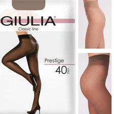 Giulia Prestige women's tights without shorts black daino fumo 40 den