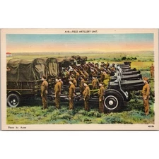 Field Artillery Unit Postcard PC554