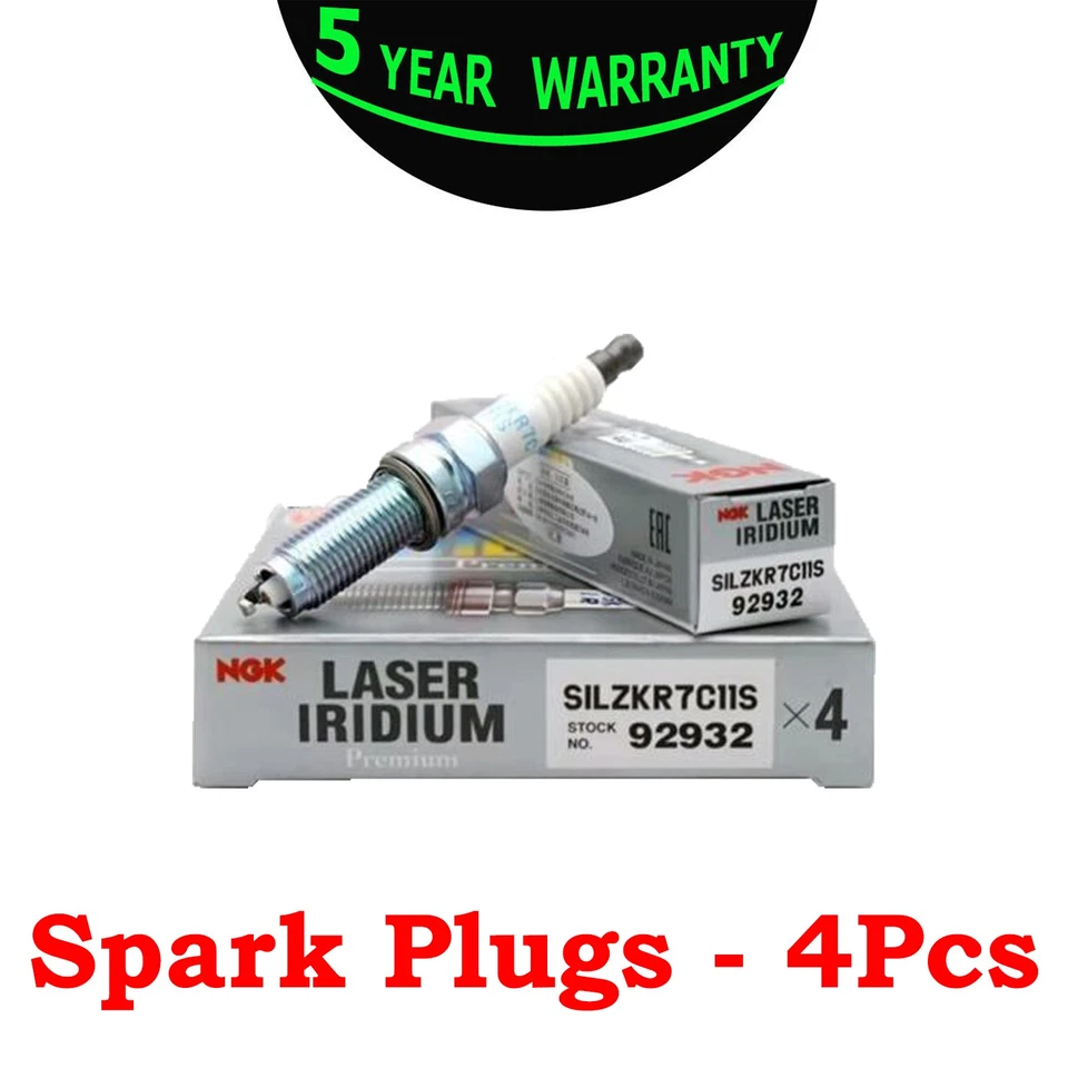 4x ISpark Plugs SILZKR7C11S 92932 12290-R1A-H01 For Honda Accord CR-V 2.0 - Image 2 of 4