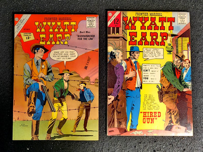 WYATT EARP FRONTIER MARSHAL #44 + 53 (Charlton Comics 1962) F/VF Dick Giordano