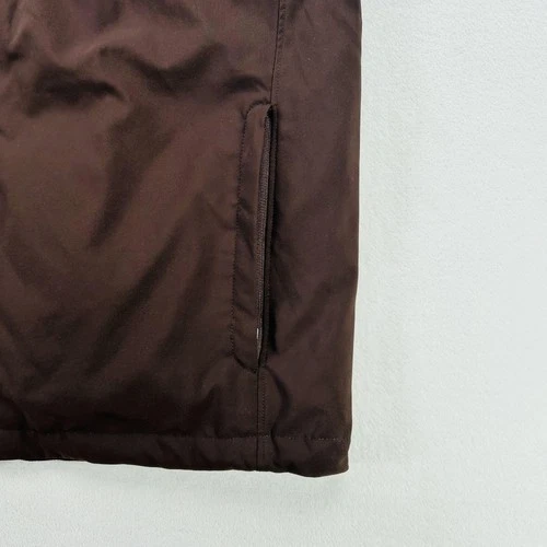B. Draddy Vest Mens Large Brown Lawrence Goose Down Puffer Golf Full Zip NEW! image 10
