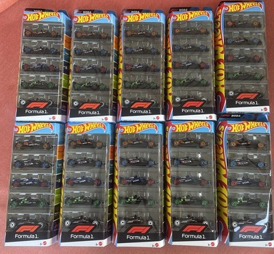 Hot Wheels 5 Pack Formula 1 F1 McLaren, Alpine, Red Bull, Sauber