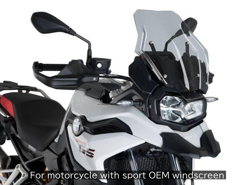Puig Light Smoke Touring Screen For BMW F850 GS Adventure 2019-2023
