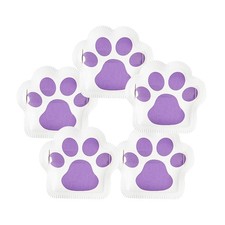 5Pcs Small Cat Paw Shape Rubycell Makeup Puffs Toast Bread Air Cushion Dry Wet