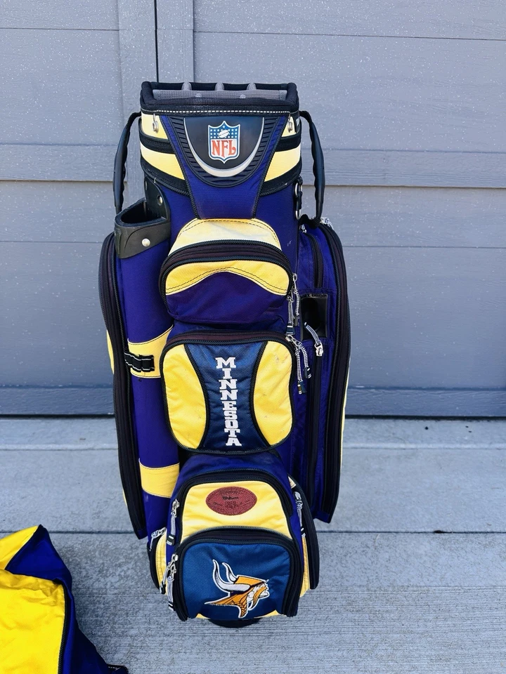 Bolsa de carro de golf Wilson NFL Minnesota Vikings Foto 2 de 4