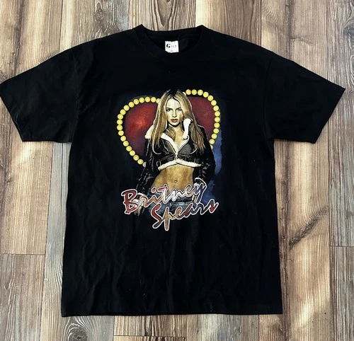 90s Y2K Britney Spears The Onyx Hotel Tour Rap Tee X 1990s vintage concert t-shirt, vintage, size XL, single stitch, B+ condition