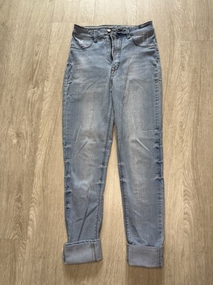 AP BLUE by Aphrodite Jeans Light Blue Denim Zip Button 5-Pocket Women's Jeans