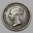 1838 VICTORIA GREAT BRITAIN YOUNG HEAD COLONIAL THREE HALFPENCE 3 1/2 PENCE COIN