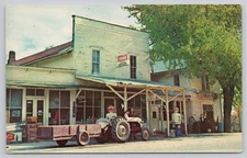 Battle Creek Michigan, Banfield General Store Coca-Cola Sign & Gas Pump Postcard