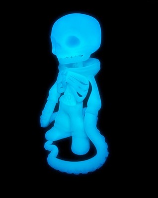 JIMMY VINYL 8'' RADIOACTIVE BLUE BLANK COLORWAY BY 8PM