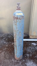 Industrial Compressed Oxygen O2 Gas Cylinder Tank Empty w/ Valve Used