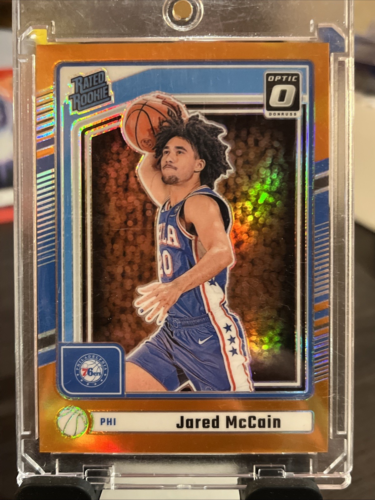 2024-25 Donruss - Optic Rated Rookies Preview Jared McCain Orange Prizm /75 (RC)