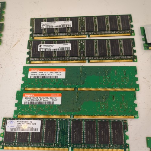 Lot Of 20 Ddr Ram Mix Lot 1 Gb 512mb 256mb Untested - 第 6/8 張圖片
