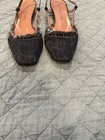 L'Autre Chose denim slingback kitten heels with a frayed edge detail Size  39 — photo 2