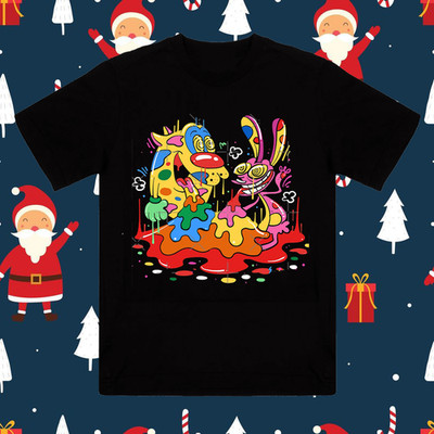 Ren And Stimpy  T-shirt Cotton For men Women All Size S-4XL YI359