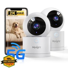 Pet Camera 2pk 5G Indoor Security Camera 360  Pan Tilt