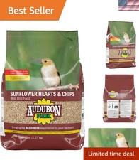 Sunflower Hearts  Chips Wild Bird Food, No Mess Sunflower Seeds for Birds, 5...