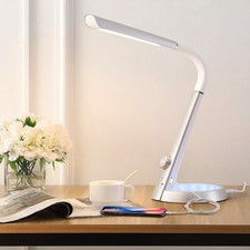 JONATHAN Y 19" Contemporary Minimalist Adjust USB Charging LED Task Lamp Sliver
