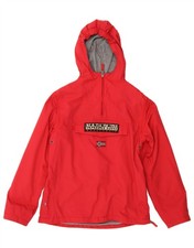 NAPAPIJRI Giacca Anorak con Cappuccio Grafica Ragazzo 13-14 Anni Poliammide Rossa DI12