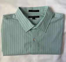 Banana Republic Tech Stretch Slim Flex Fit Men s Long-Sleeve Shirt Size L Green