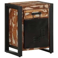 Nachttisch Mehrfarbig 40X30X50 Cm Altholz Massiv