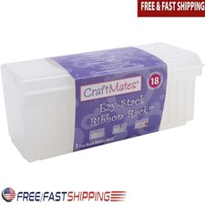 Durable Craft Storage Organizer W/ Removable Dividers Ribbons Buttons  More New