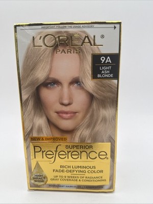L'Oreal Paris Superior Preference Hair Color 9A Light Ash Blonde 1 Pack