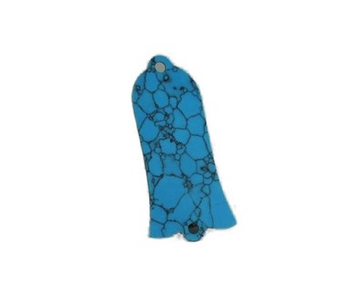 Guyker 1 Pcs Guitar Head Cover 2 JA-2006, Artificial Turquoise, 2 Holes