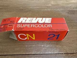 Pocket Kassettenfilm Revue Supercolor CN 21 12 Aufnahmen in OVP (s. Fotos)