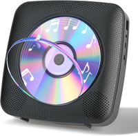Gueray Desktop CD Player Bluetooth CD Players with Speakers for Home 1800Mah Rec