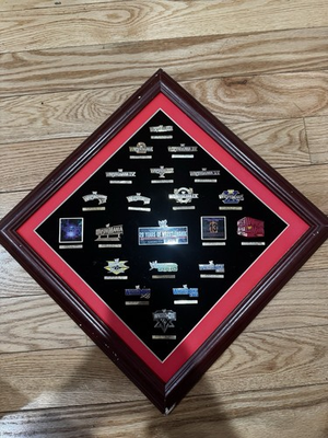 #ad #ad 20 Years Of Wrestlemania Commemorative Frame Set Limited 3700 Out Of 8000 $100.00