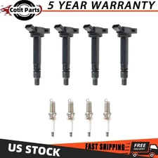 4X Ignition Coil & 4X Iridium Spark Plug For Toyota Camry RAV4 2.5L L4 UF507