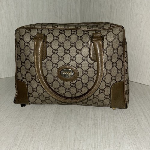 Gucci Womens Vintage Plus GG Shoulder Handbag Brown - Image 1