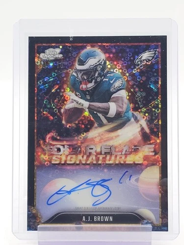 2025 Topps Chrome A.J. Brown Chrome Autographs (RAW)